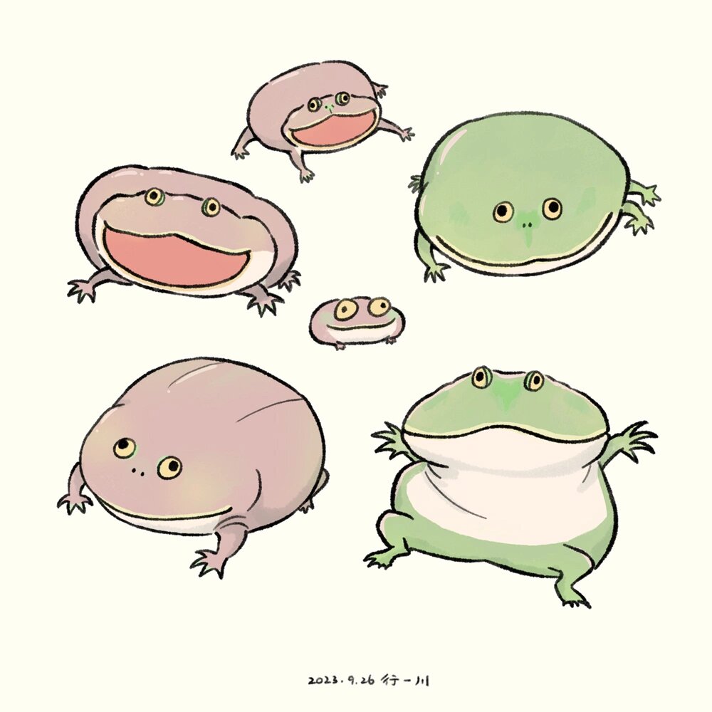 能力和时间问题,没有画好小丑蛙身上漂亮的花纹,我还得学习学习看怎么