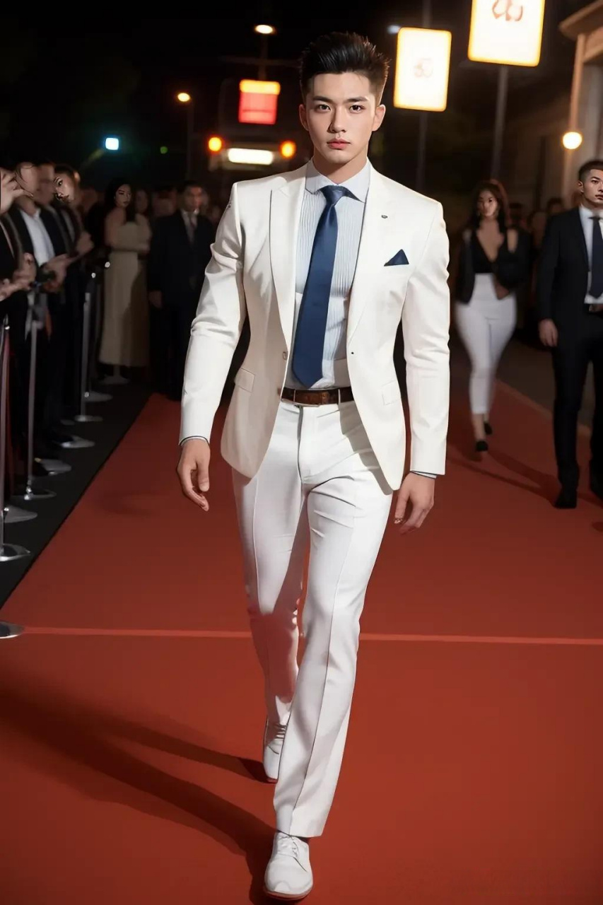 西装革履,尽显绅士风度.