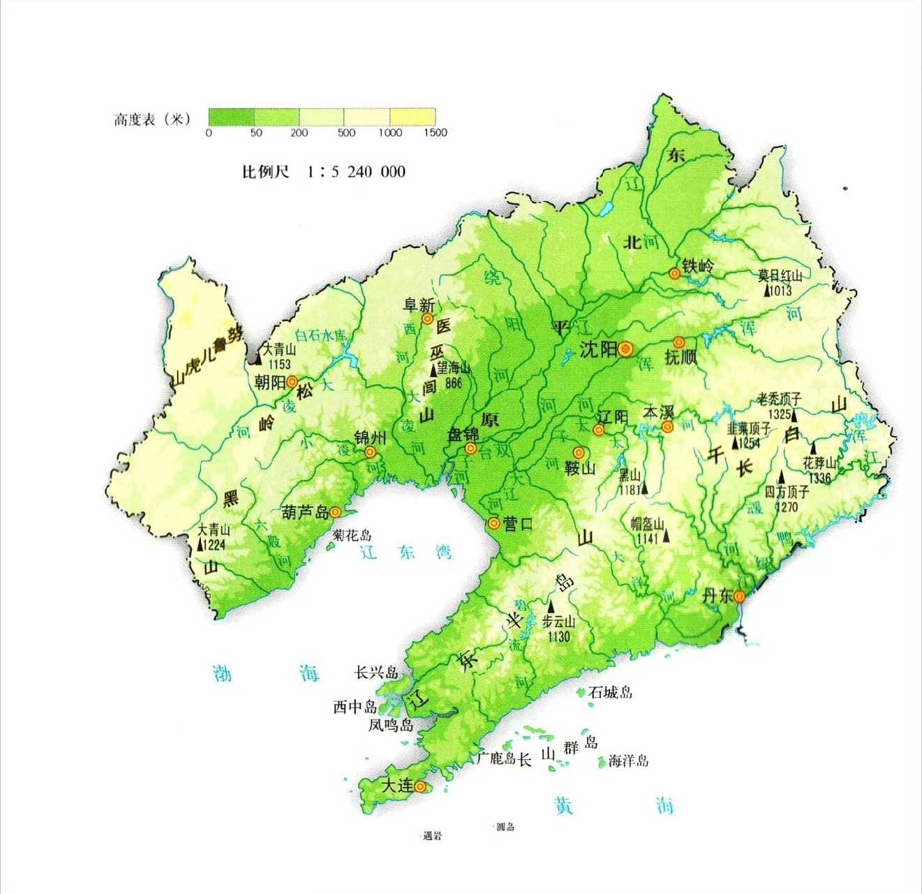 黑吉辽,东北三省地形地势图赏析 黑龙江省地貌特征为五山一水一草三