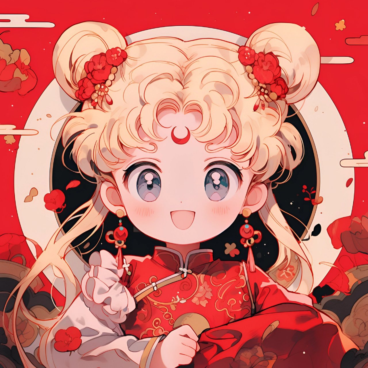 美少女|2024 新年头像 #原创头像# #优质头像# #微信头像# #头像分享