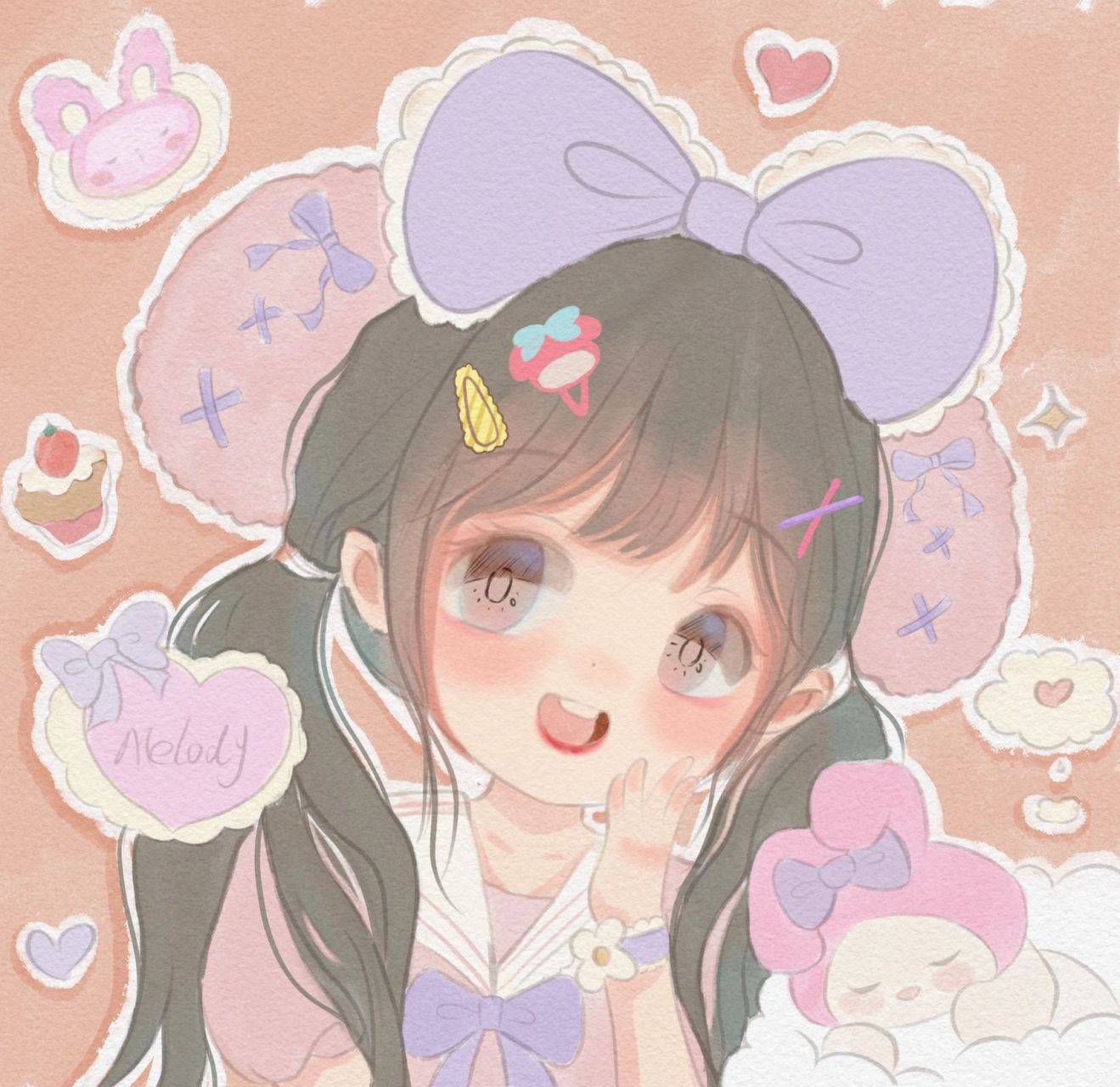 q 版头像|美乐蒂拟人 793134 3730353534 1460