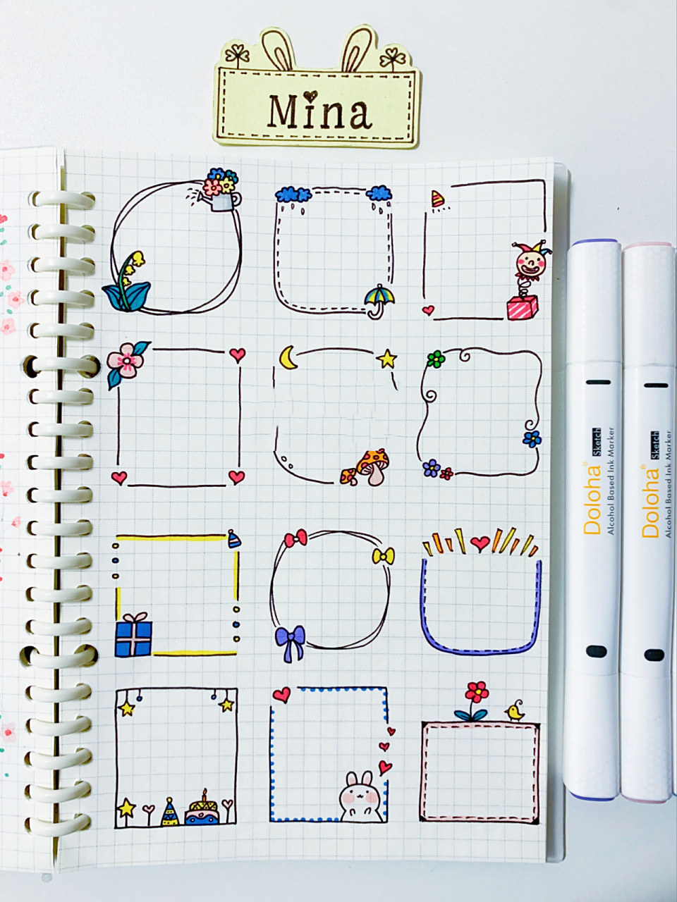 ins萌萌哒手账边框素材 | 简笔画 正在做手账或手抄报的小伙伴 或许你