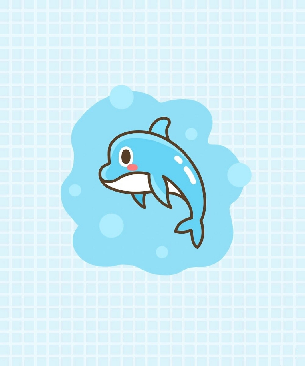 简笔画教程·海底世界·海豚98 海豚那迷人的海蓝色,生活在蔚蓝的