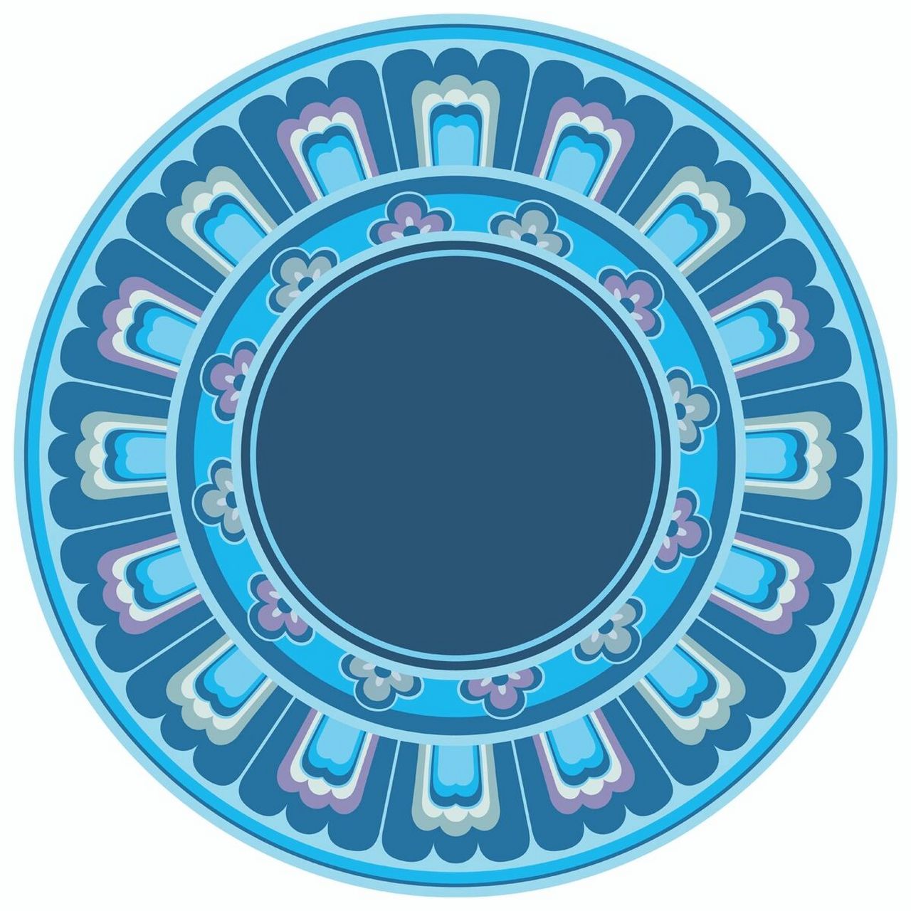 敦煌藻井纹样——蓝 传统图案纹样 设计 汉服 9794979497