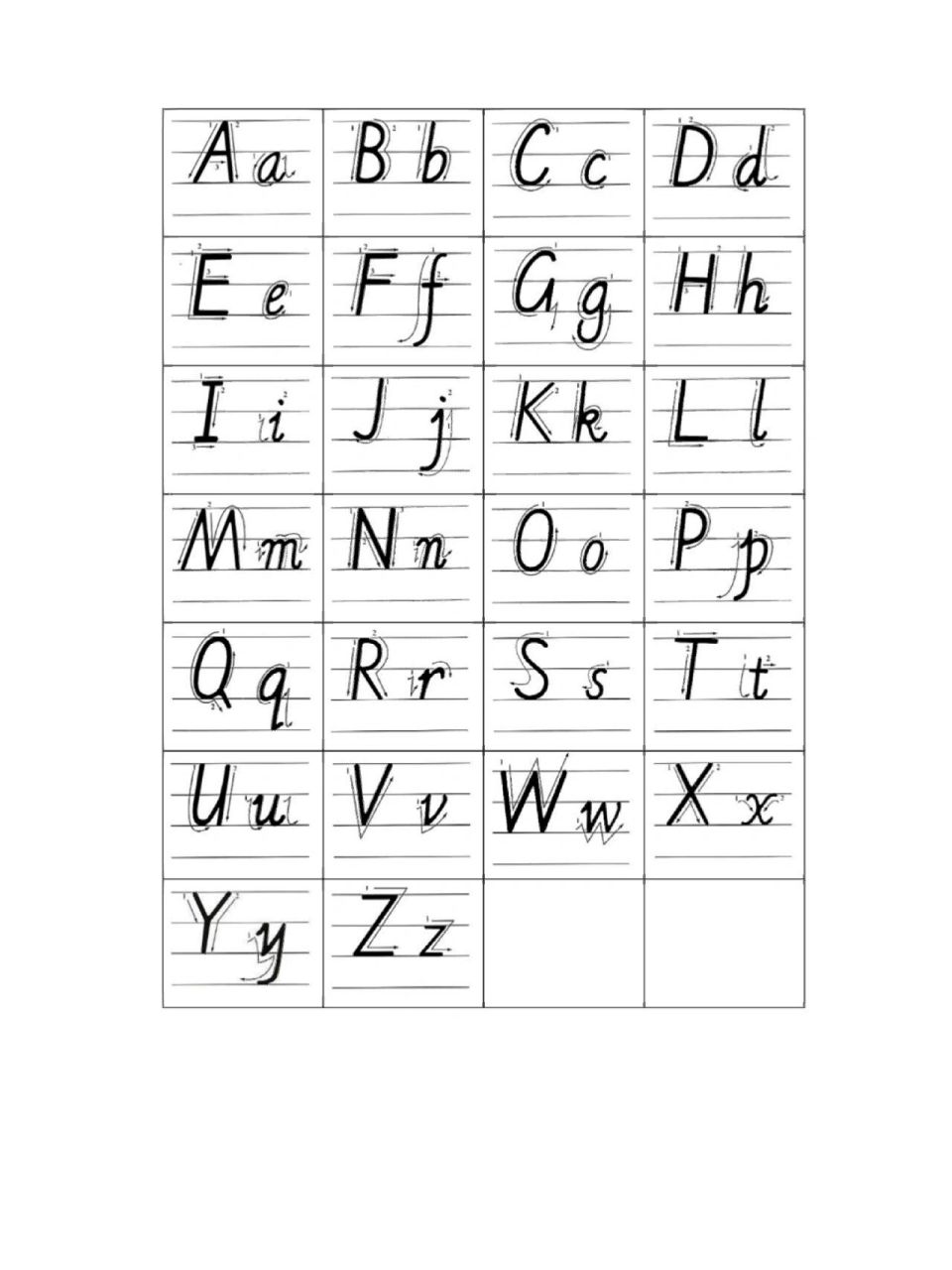 维语26个字母表图片