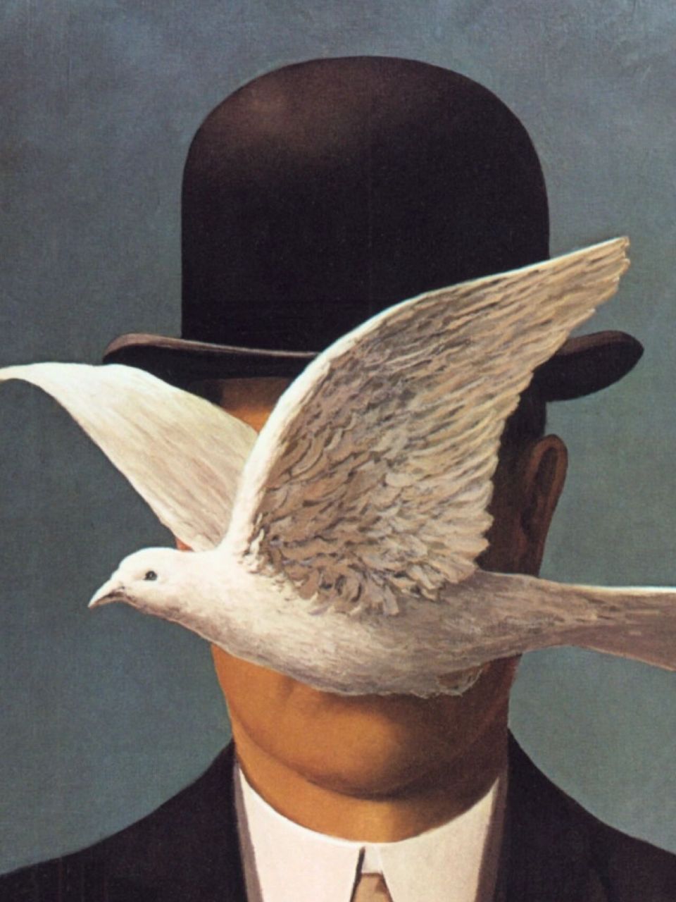 今天你看画了吗| 戴圆顶硬礼帽的男子 勒内·马格里特(rene magritte