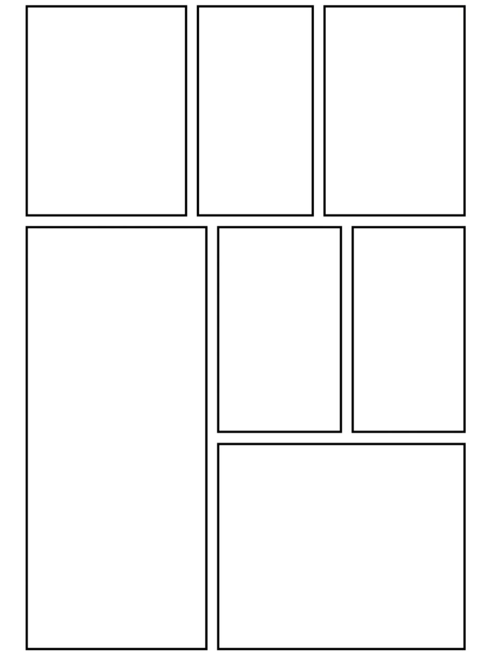 procreate手绘素材分享|漫画框架模板分享 最后一期漫画模板分享了哦