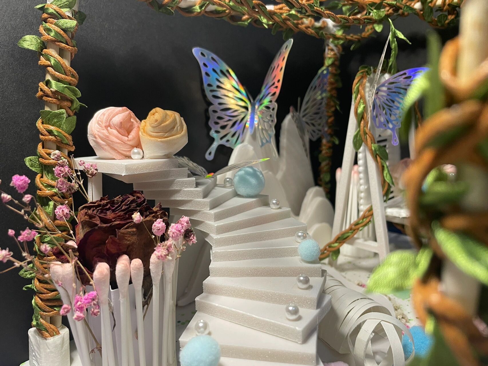 立体构成大作业耶 终于搞完了好开心呀 好梦幻