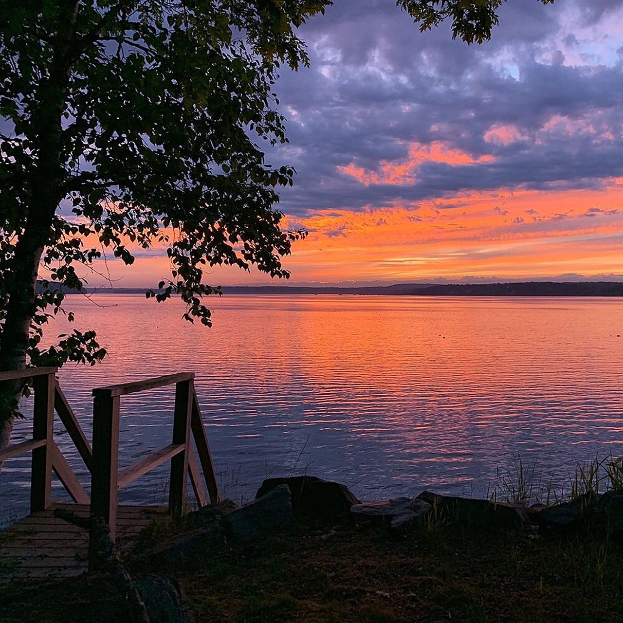 超美夕阳图朋友圈背景图壁纸