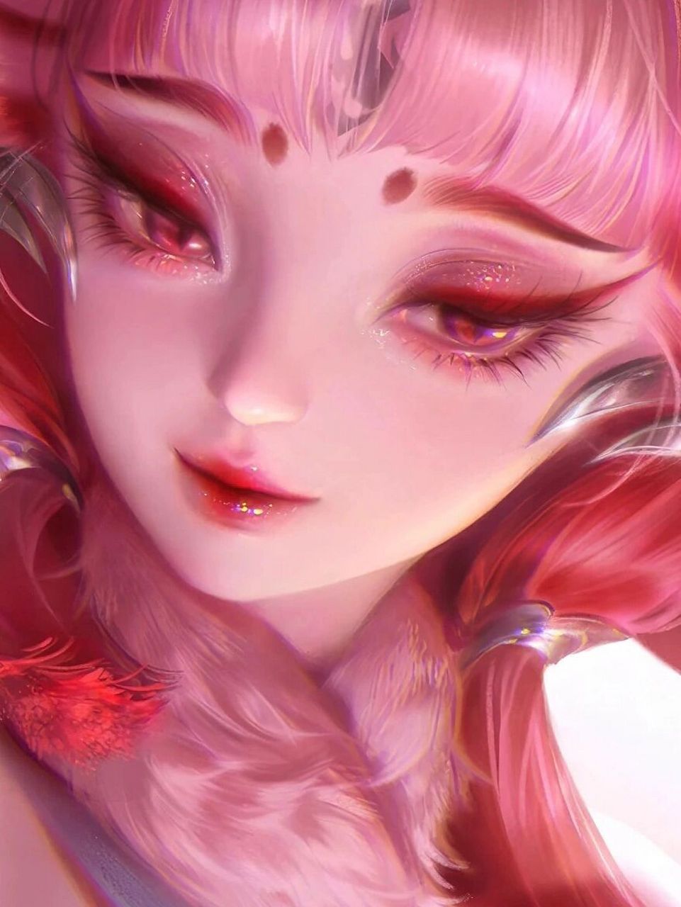 妲己九尾狐眼妆!新皮肤我爱死! 预告一下哈哈哈!有没有姐妹想看教程!