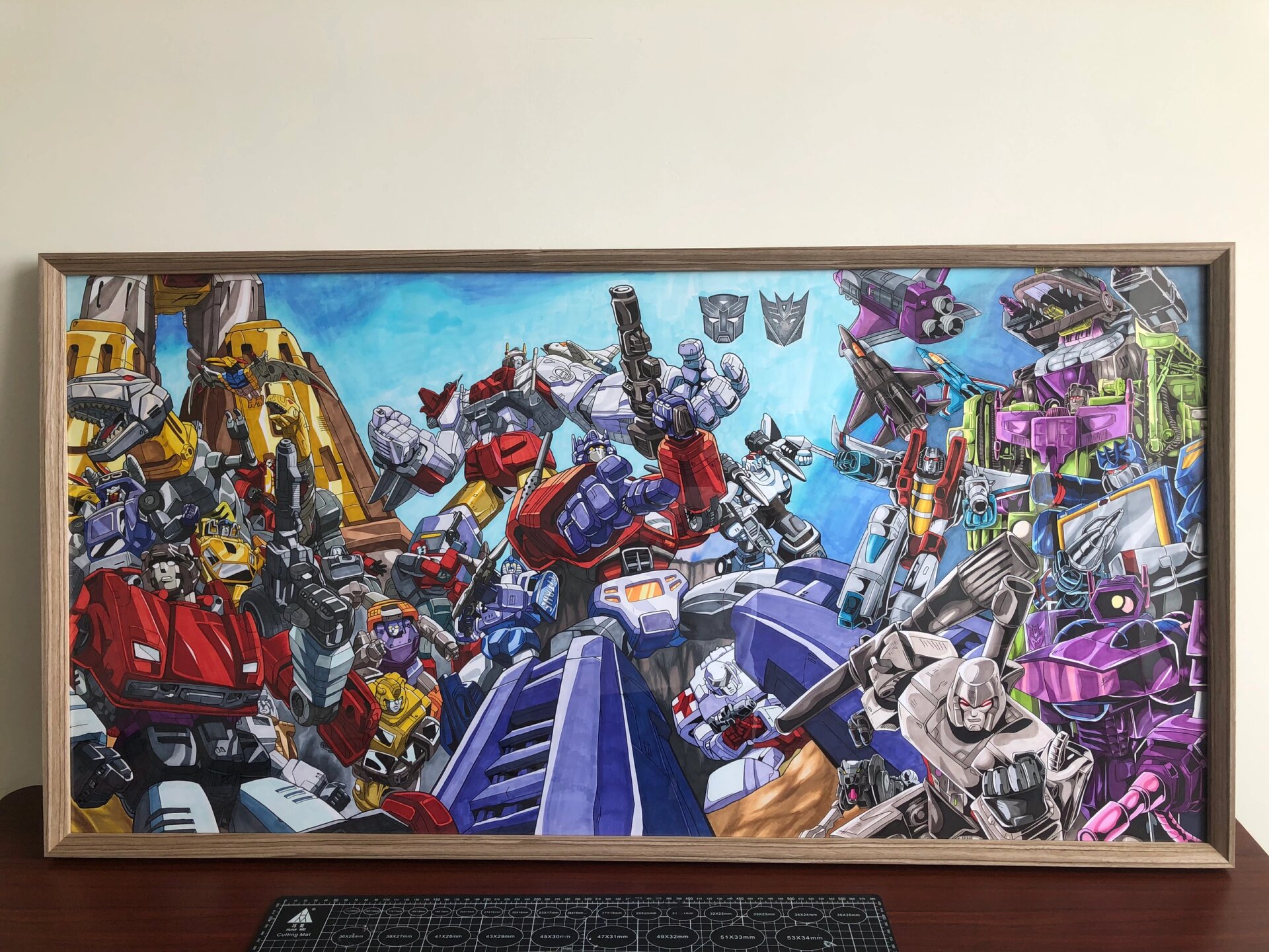 变形金刚全家福手绘作品展示