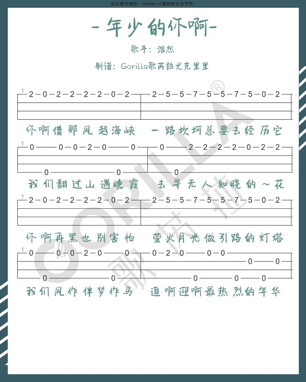 尤克里里热门单音指弹曲谱分享合集 #尤克里里# #尤克里里指弹# #自学