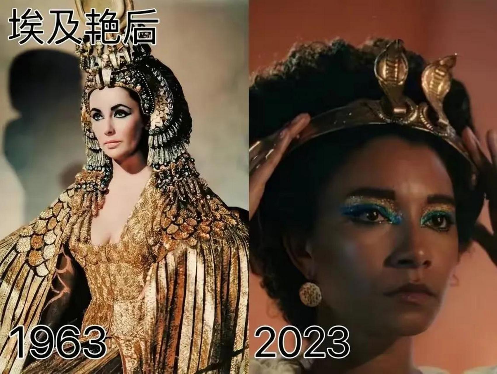 埃及艳后居然用黑人来出演,本身并没有任何歧视的想法,不过这种严重