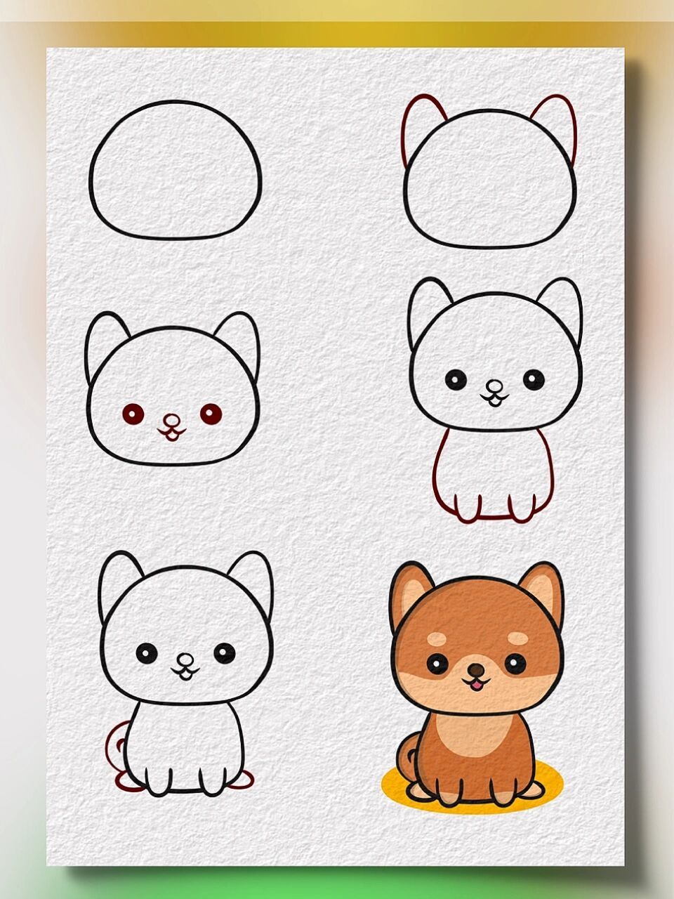 幼儿小动物简笔画 可可爱爱的小动物简笔画分步骤喜欢的不要错过