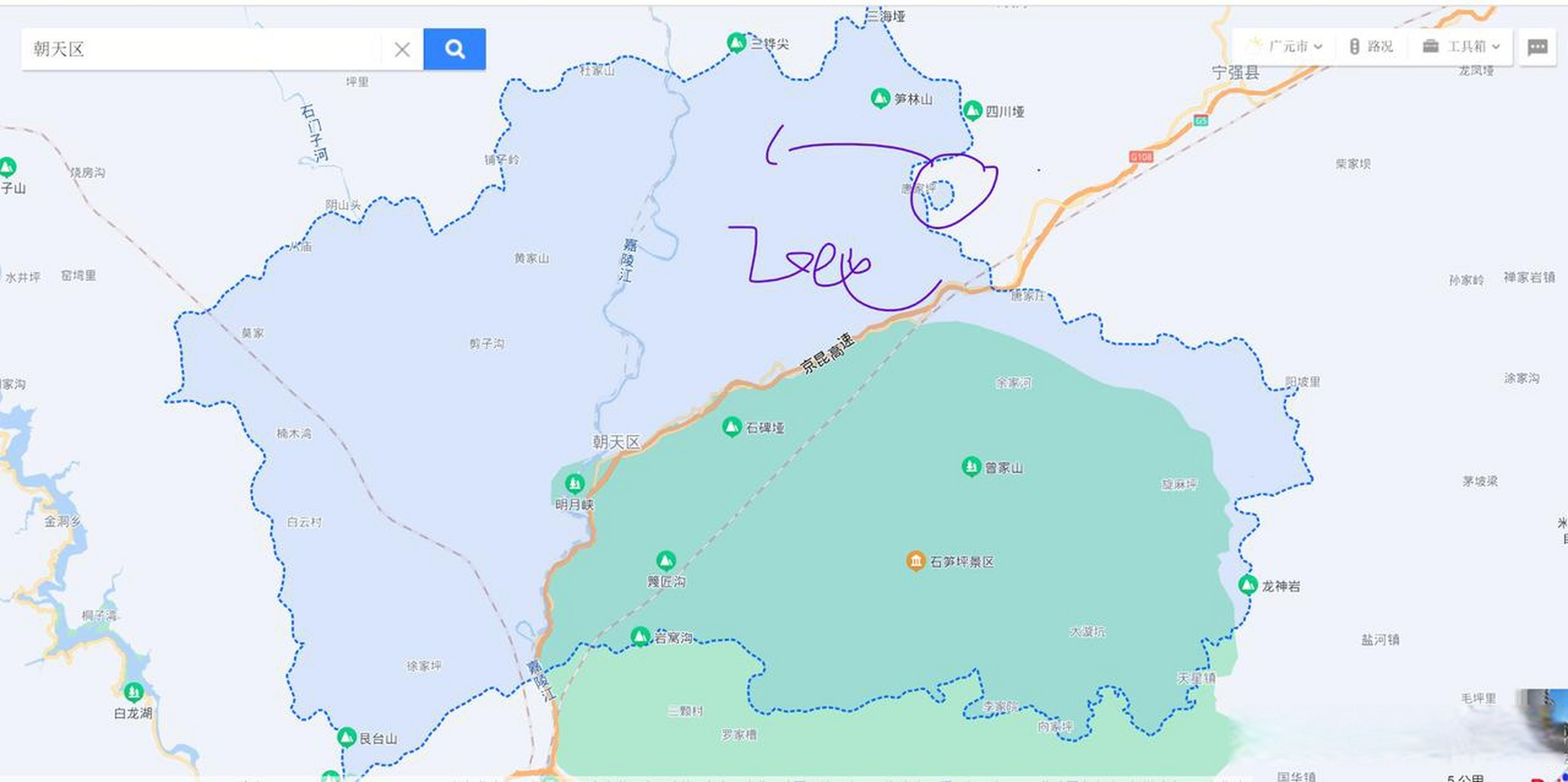 你知道四川广元市有块飞地飞入陕西省吗?