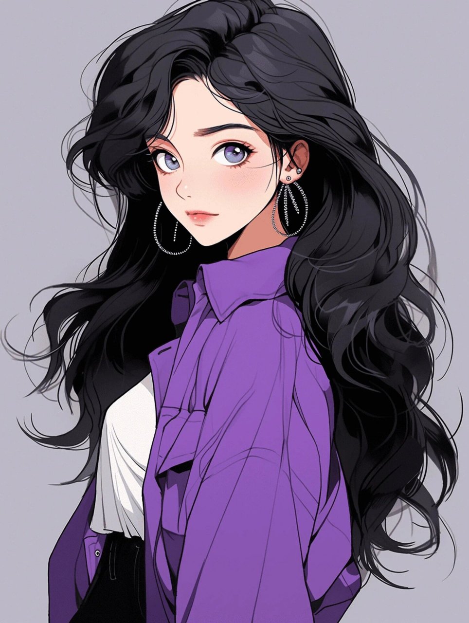 高贵清冷的紫色头像|女生头像|壁纸