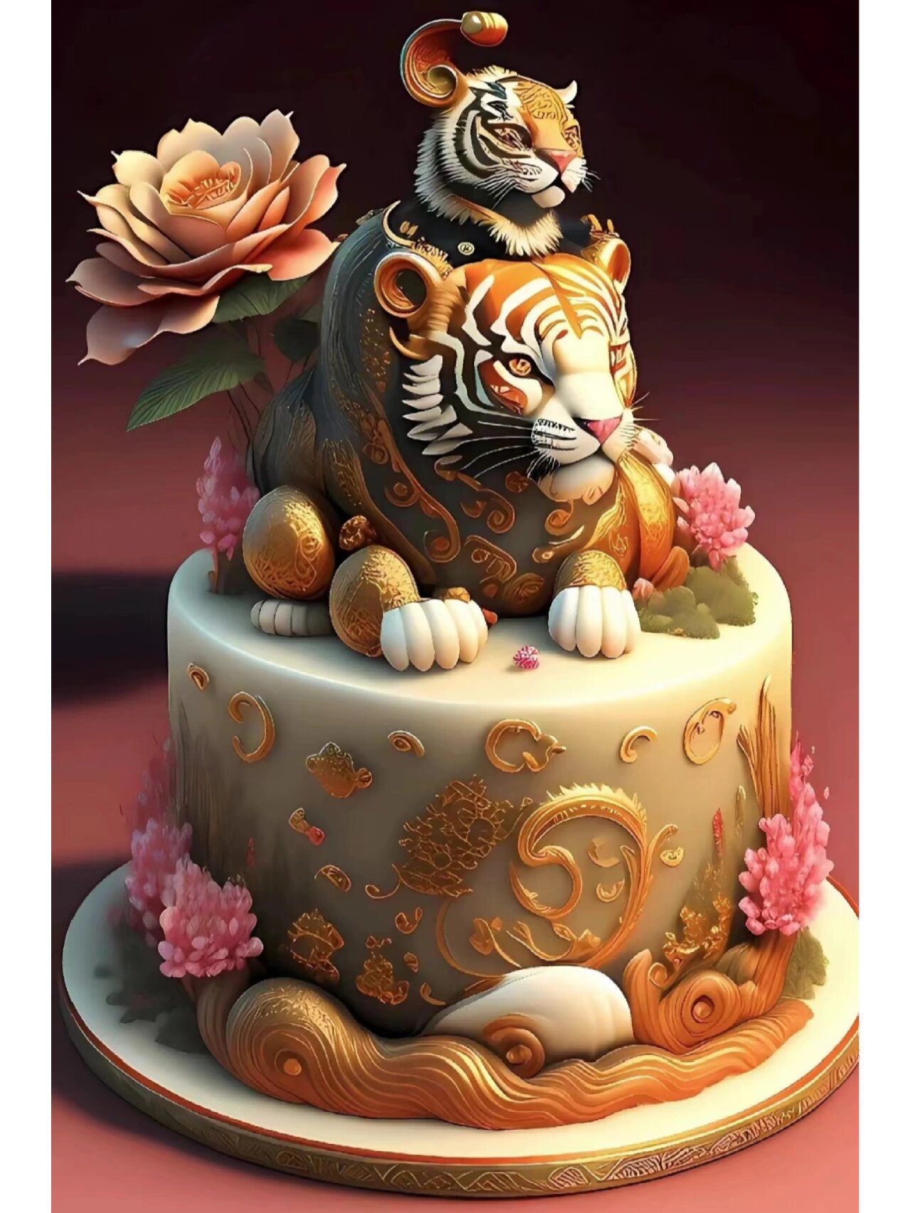 老虎生肖蛋糕
