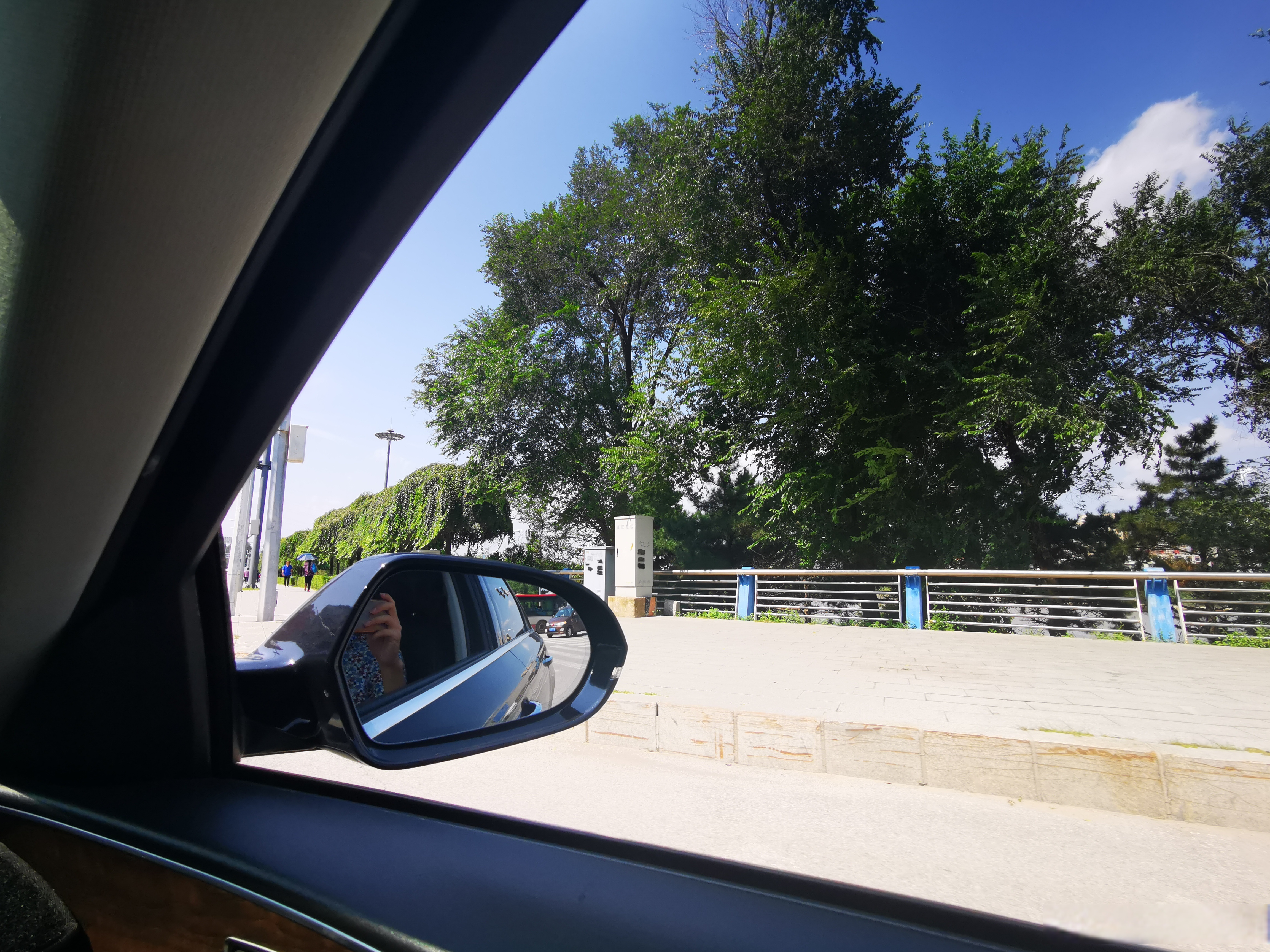 车上的抚顺风景