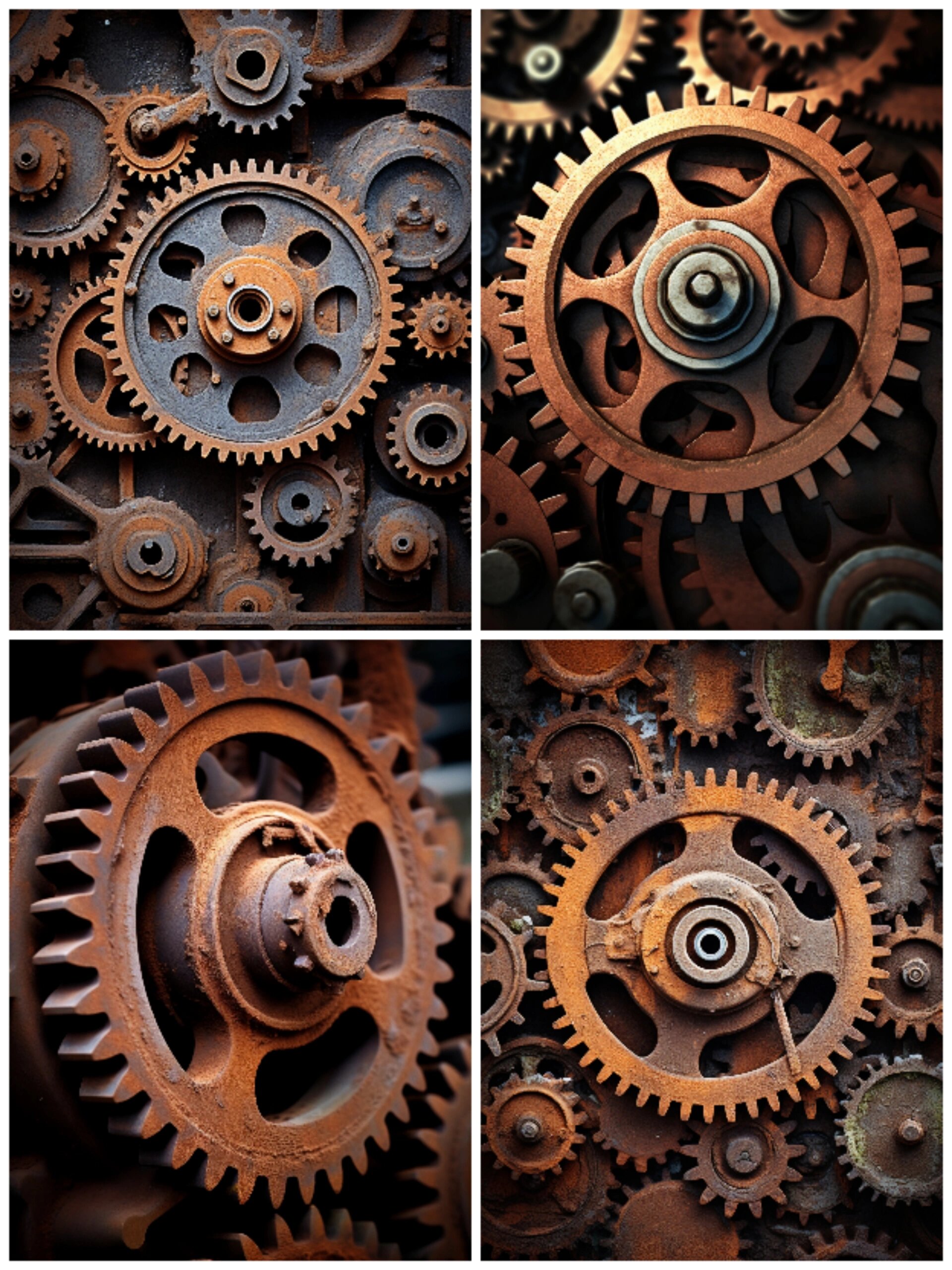 绘画素材|生锈的齿轮