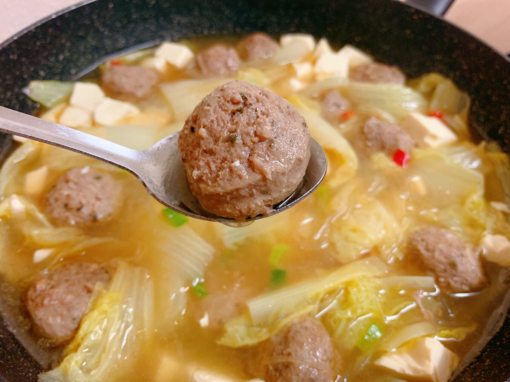 🇬🇧懒人菜谱| 白菜豆腐肉丸粉丝汤|营养汤 在英国买牛肉丸推荐买