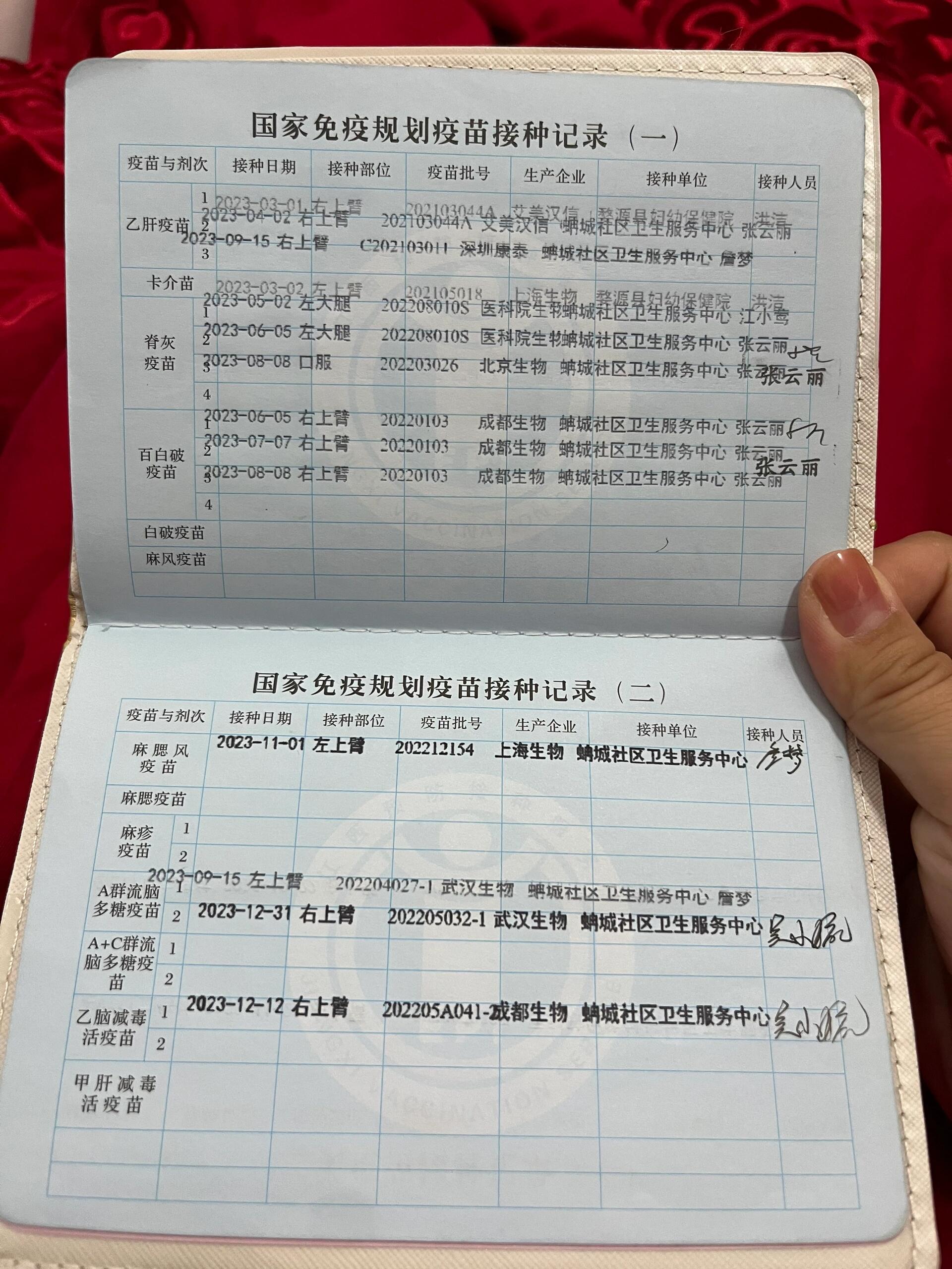 你们给一岁内宝宝打的免费疫苗还是自费疫苗