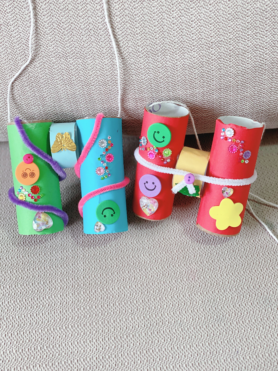 废旧纸筒变身望远镜95儿童手工diy做起来 墨尔本封城继续ing宅家玩