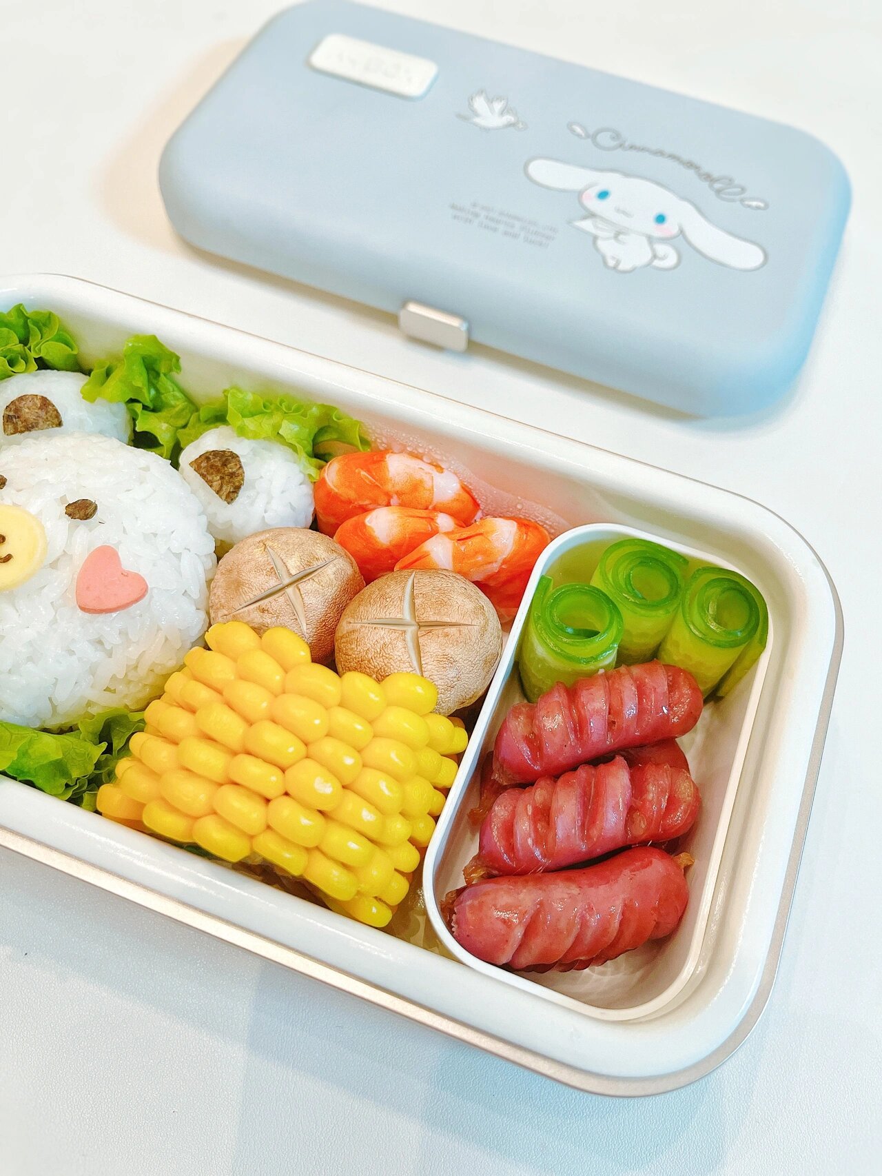 96今天给大家分享一款可爱又简单的小熊便当~ 可以给小朋友带去学校