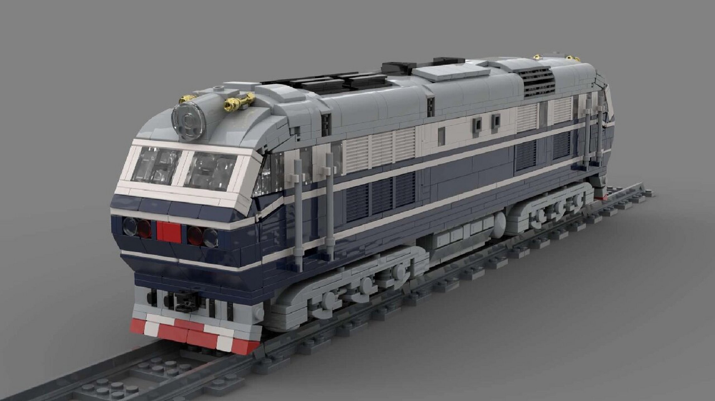 【乐高式积木火车】东风11型内燃机车 大03太威风了!