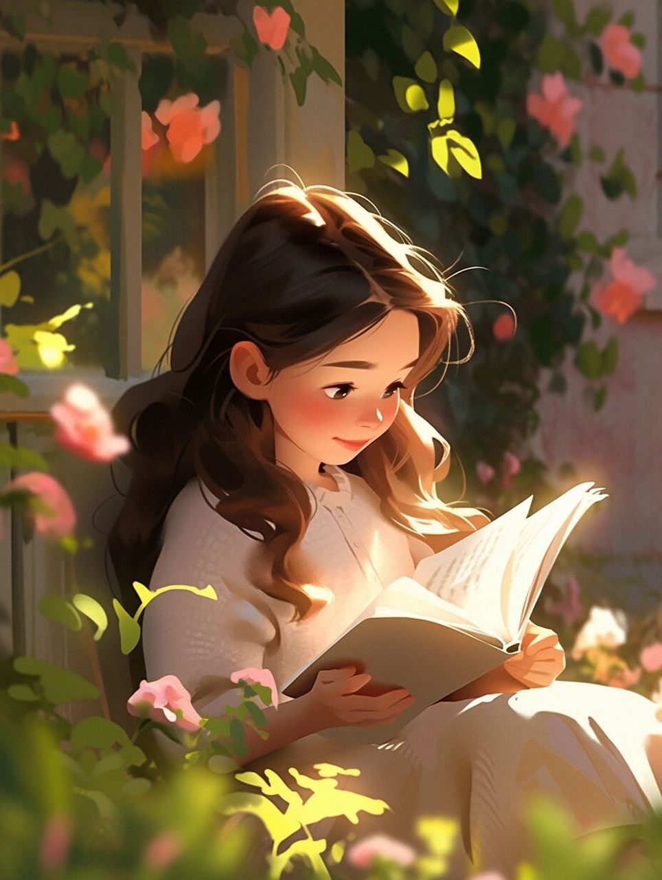 98那些爱看书的女生头像98看会书 晒会太阳 送给爱看书的女孩子们