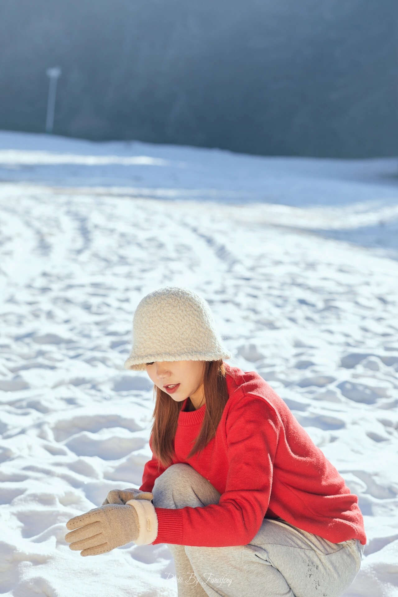 西宁约拍/雪地写真拍照姿势大全 91穿搭——增加对比让画面生动 在