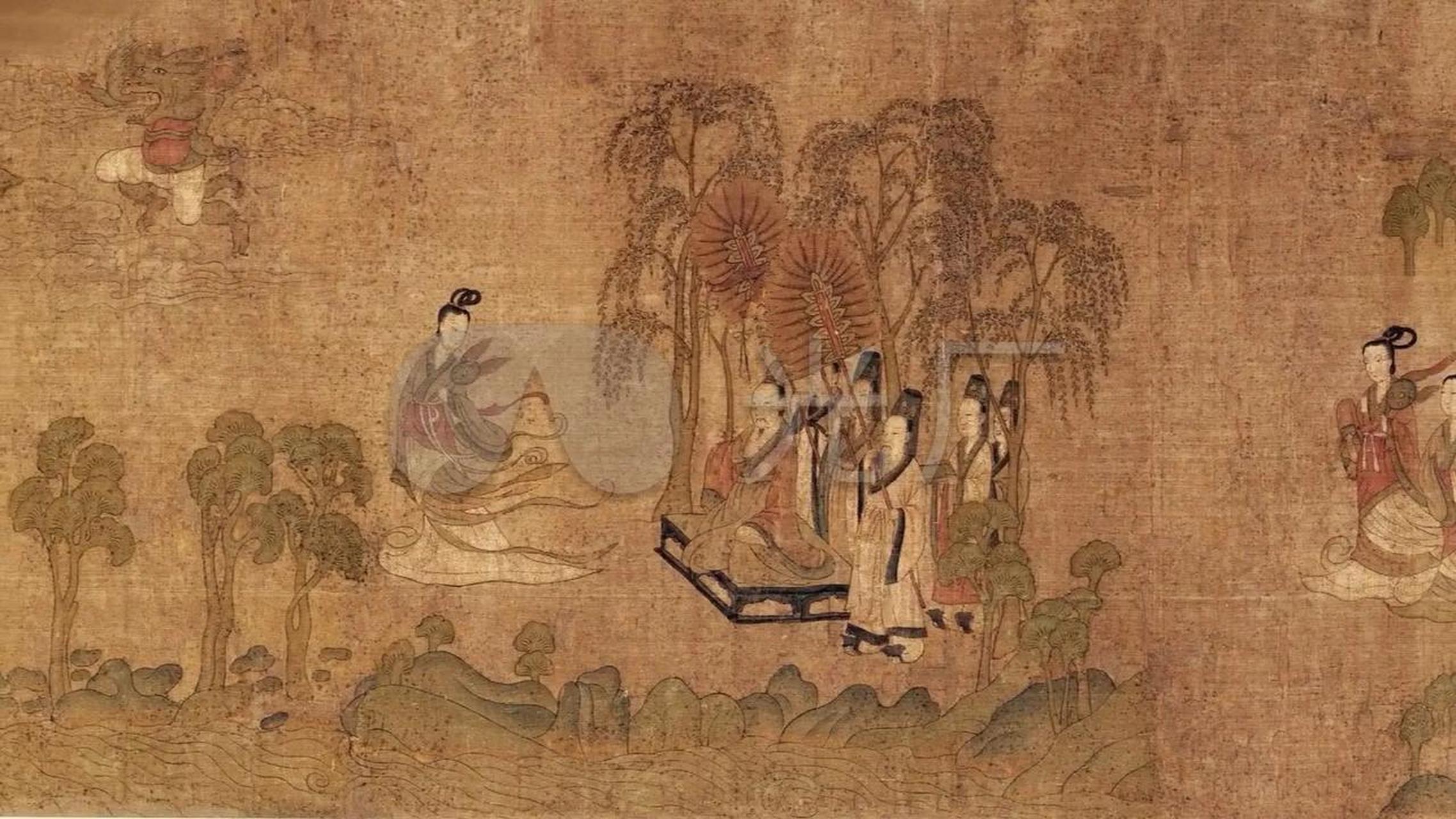 《洛神赋图》 洛水之滨,一见倾心, 神女飘然,如梦如影.