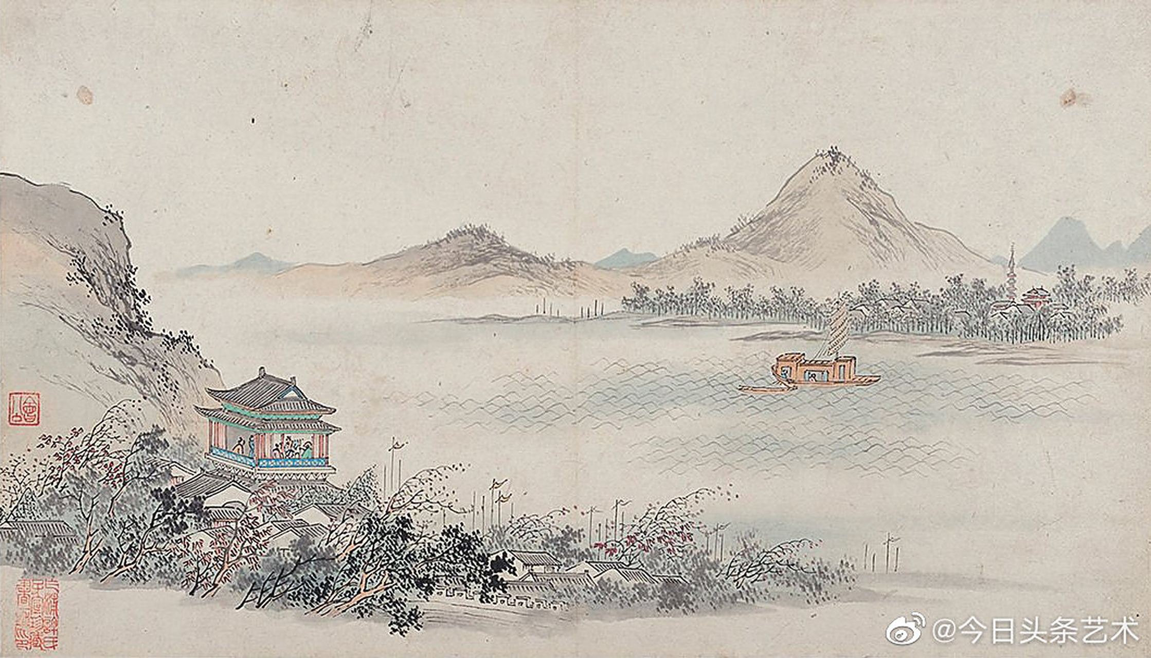 【 清代画家樊圻山水画图册 】  樊圻(1616年—1694年),字会公,今江苏