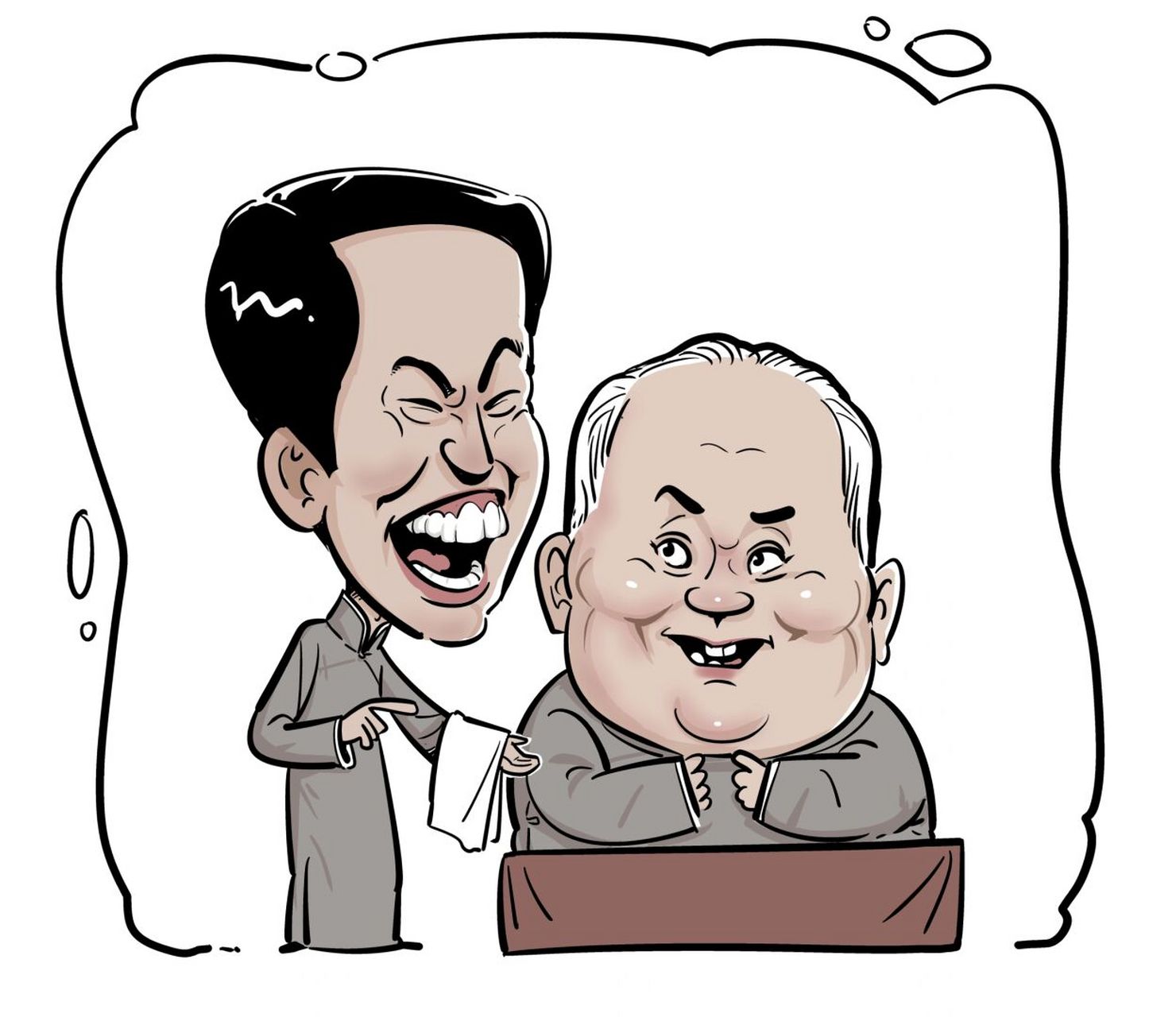 漫画相声演员系列之:常宝霆白全福 留下你印象深刻的一句相声台词吧.