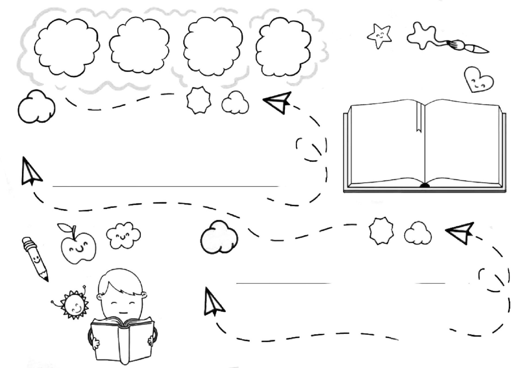 小学生手抄报|通用手抄报模板|简单手抄报