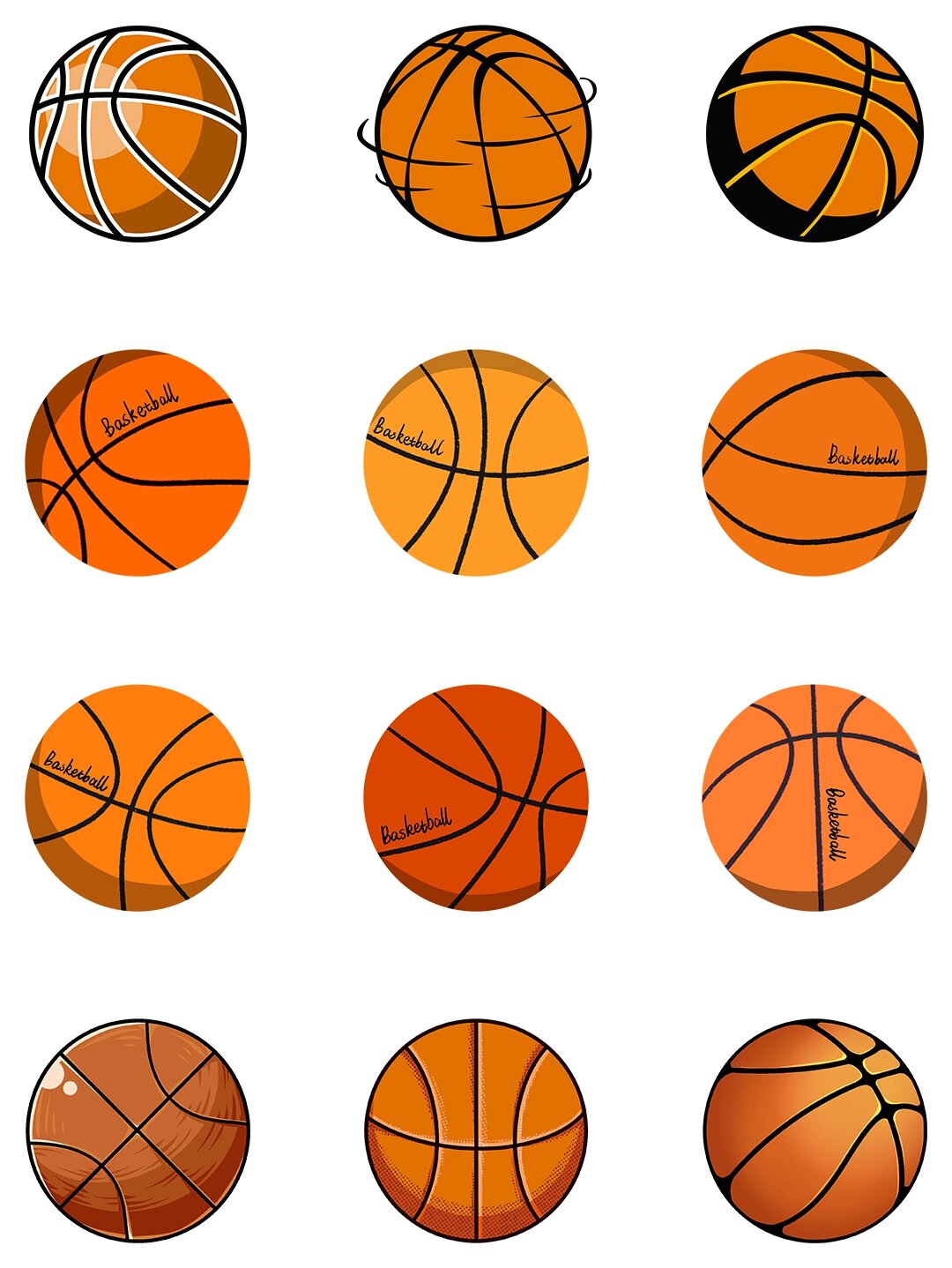 卡通素材—球大合集免抠png设计素材必备