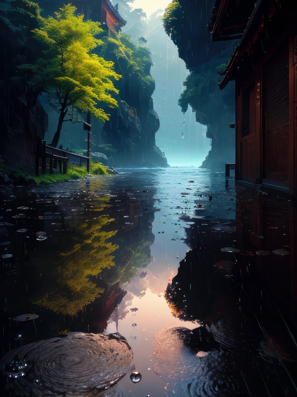 雨中山景,让人心情平静的画面 行在山水间,心中自有天地(第11期)