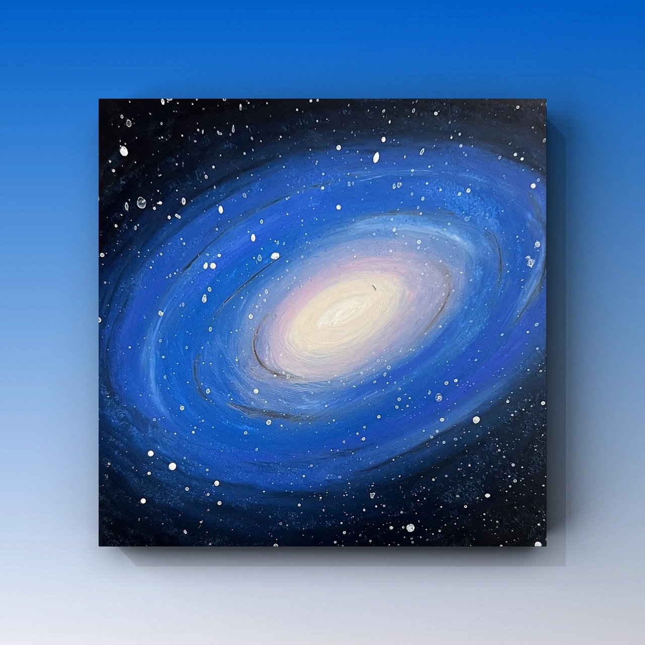 50油画棒|太空星云(附色号步骤) 手指06都要磨秃露皮 	 98临摹