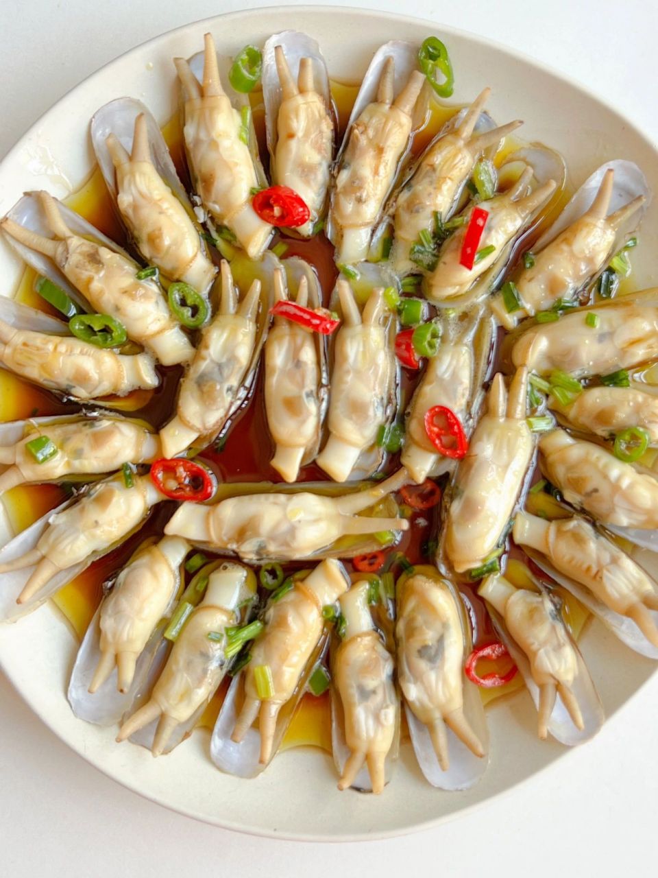 特香香香香的葱油蛏子‼️好吃到破房 简单美味的葱油蛏子 肉嫩多