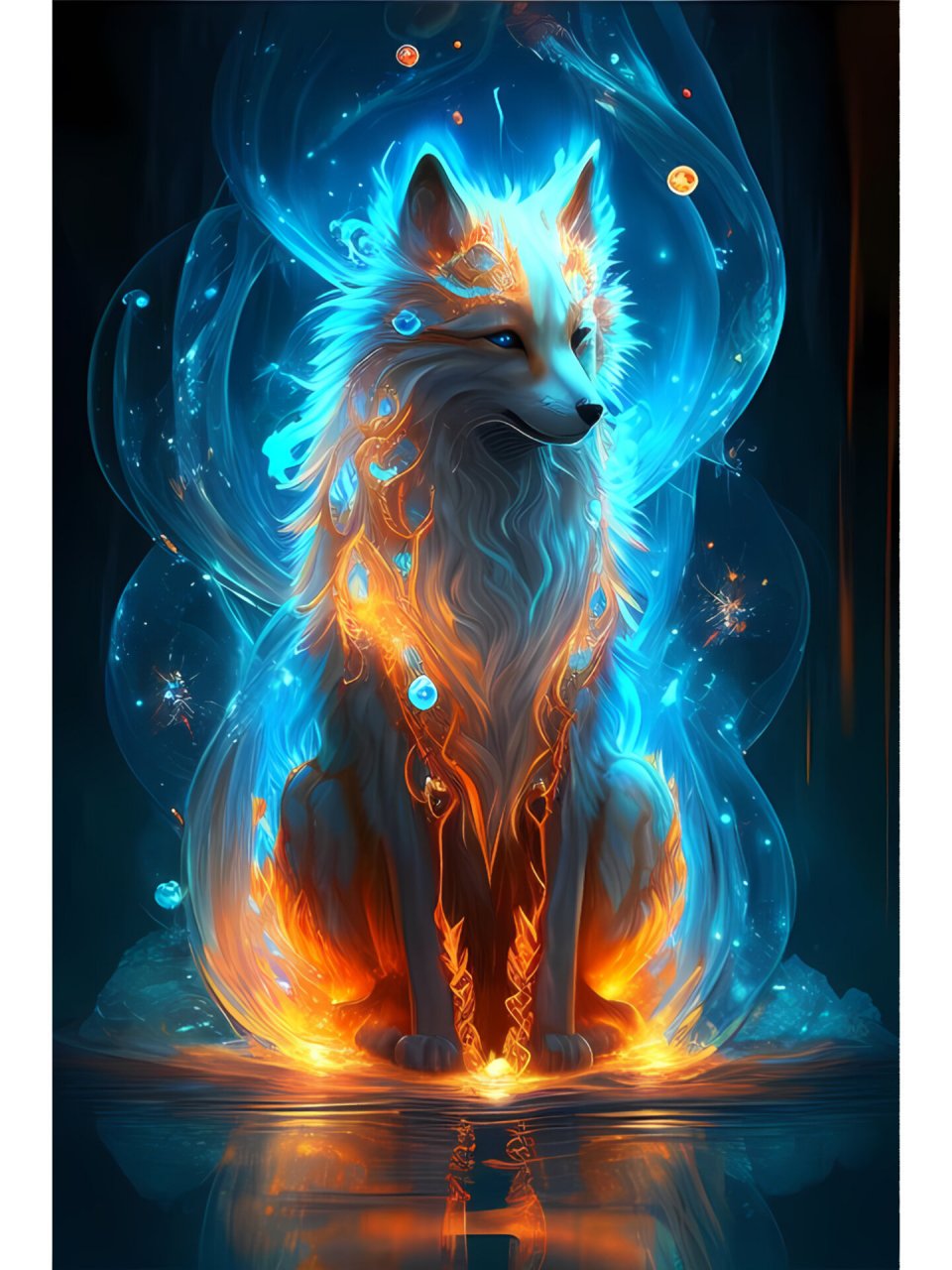 九尾狐仙 九尾狐仙!涅槃重生!从此飞黄腾达!寓意美好降临!