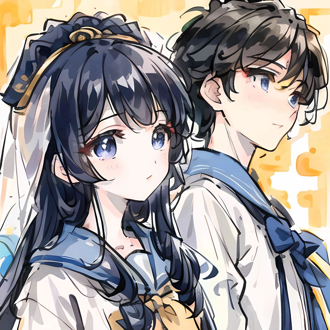 情头  |  柔和的淡黄色头像,初恋般的浪漫 淡黄色是一种温柔而具有