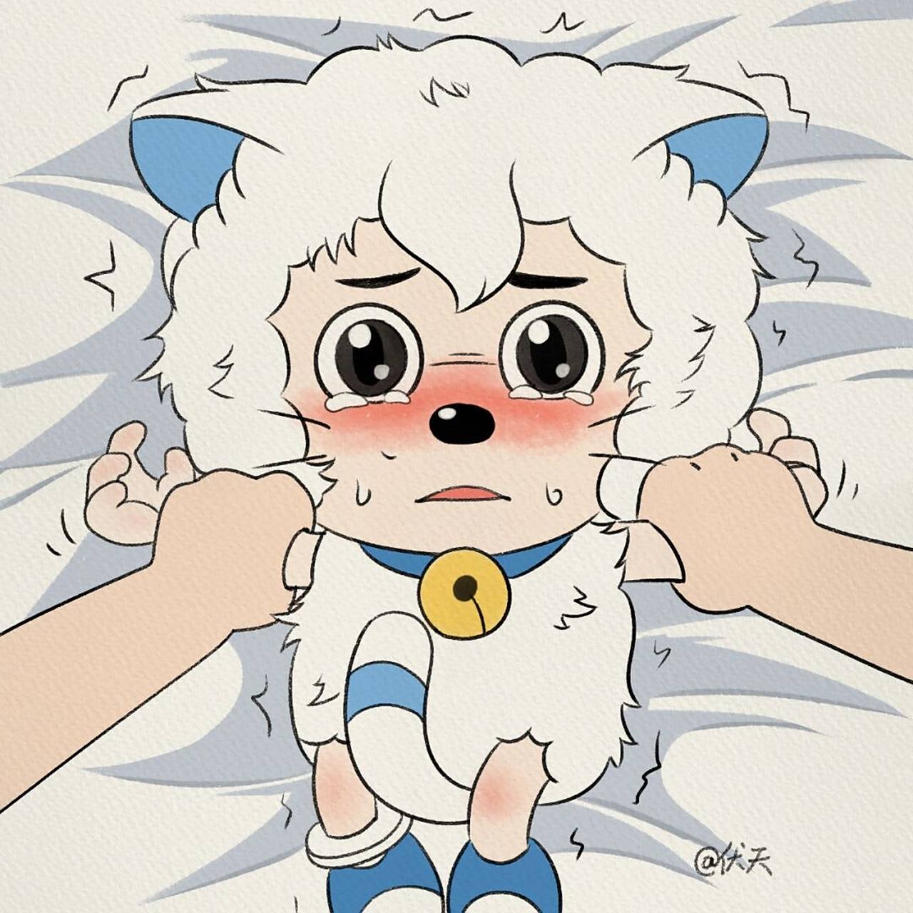 这是谁家的羊猫猫啊 是喜羊羊还是喜喵喵呢 #简笔画教程# #简笔画