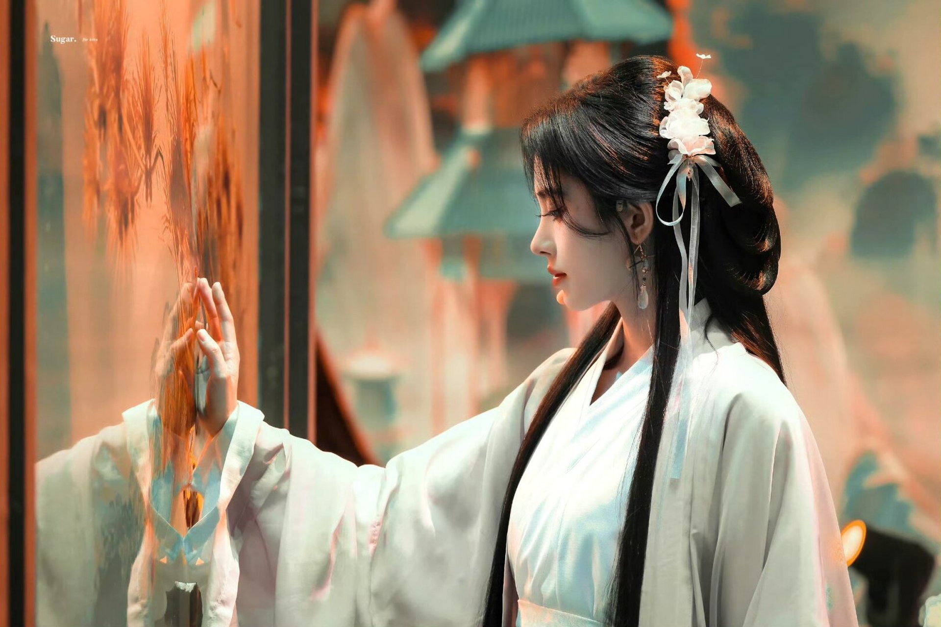 鞠婧祎# #鞠婧祎舞台# #鞠婧祎游山恋# #汉服美人图鉴