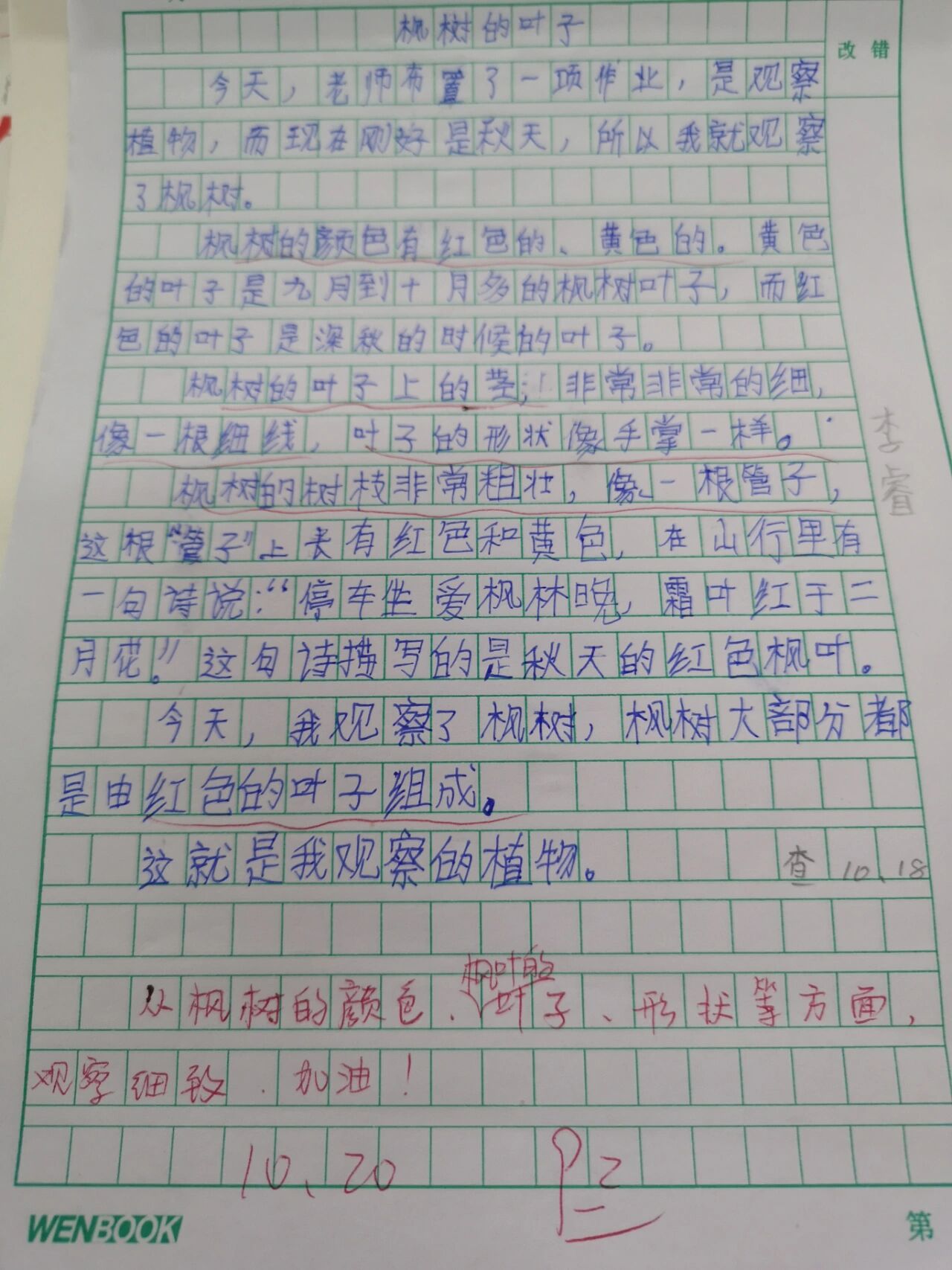 三年级写话观察一种植物的变化(三年级写话观察一种植物的变化作文)