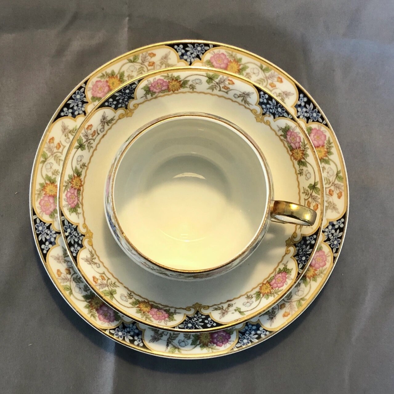 日本则武noritake 早期的nippon款 noritake最早期的m标 难得的nippon