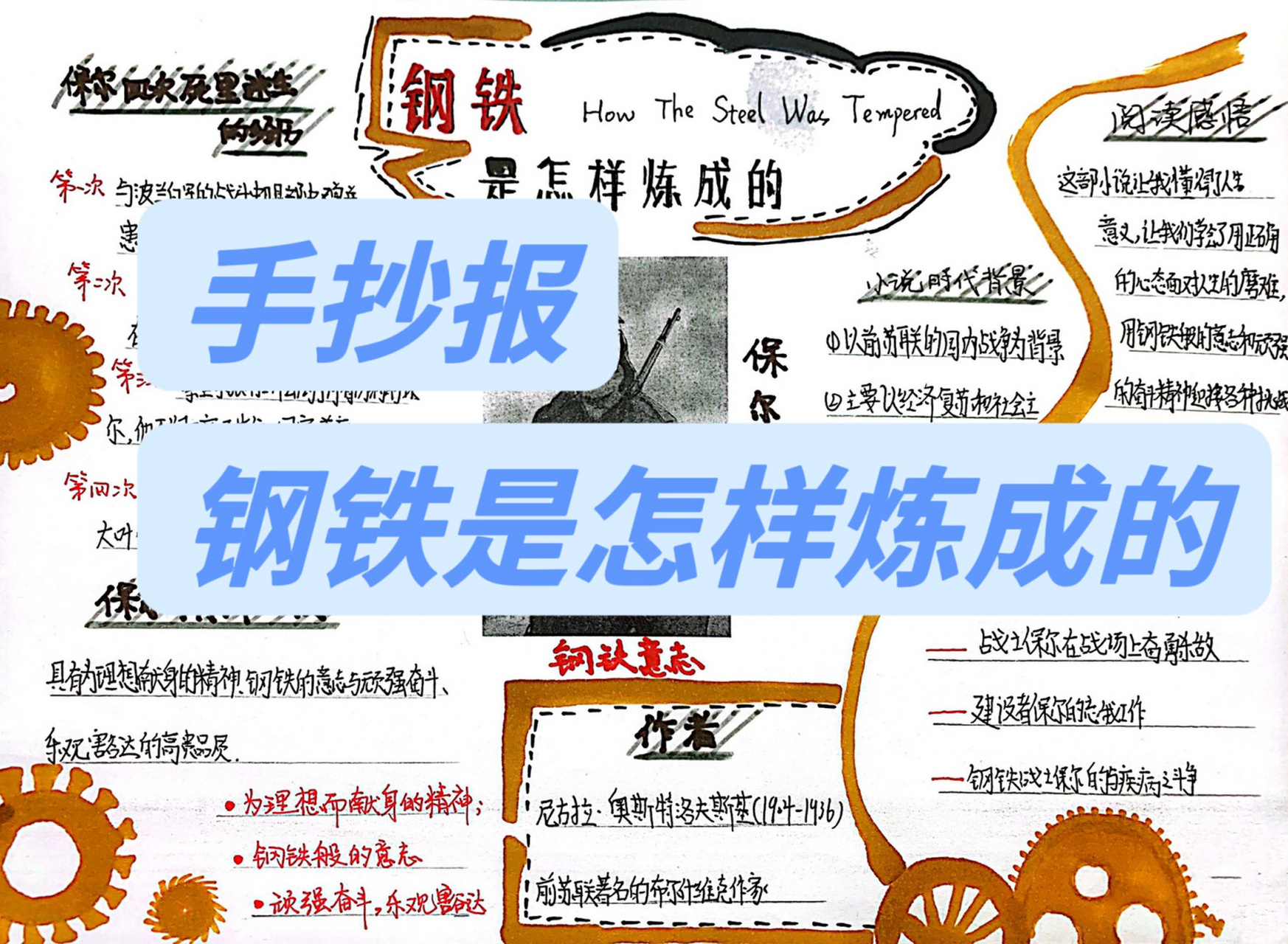 钢铁是怎样炼成的一手抄报 宝宝们,寒假作业其中一项 来～奉上 钢铁的