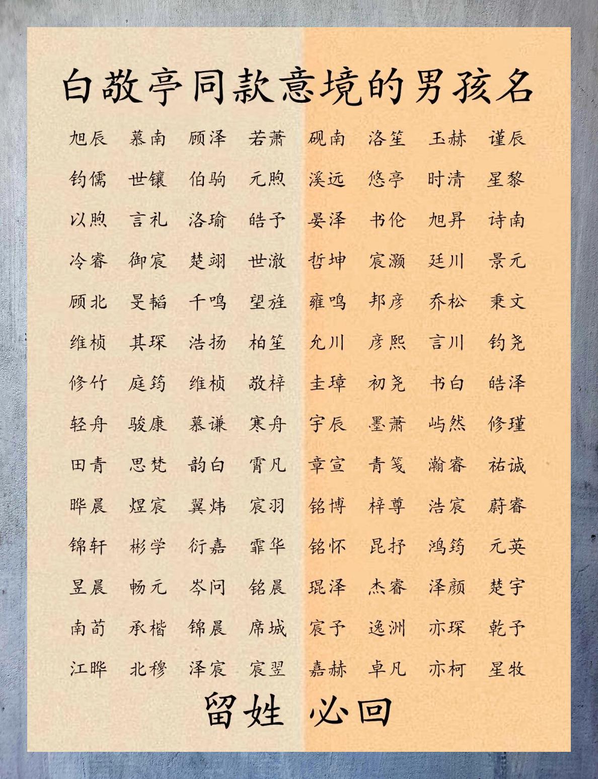 诗经男孩名字属龙予怀