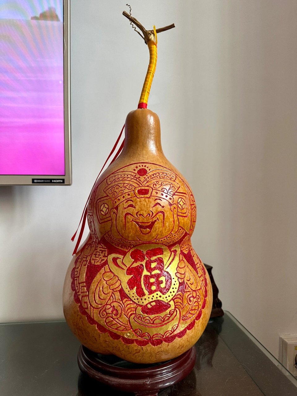 手工雕刻葫芦 | 福禄 #文玩葫芦# #葫芦# #摆件