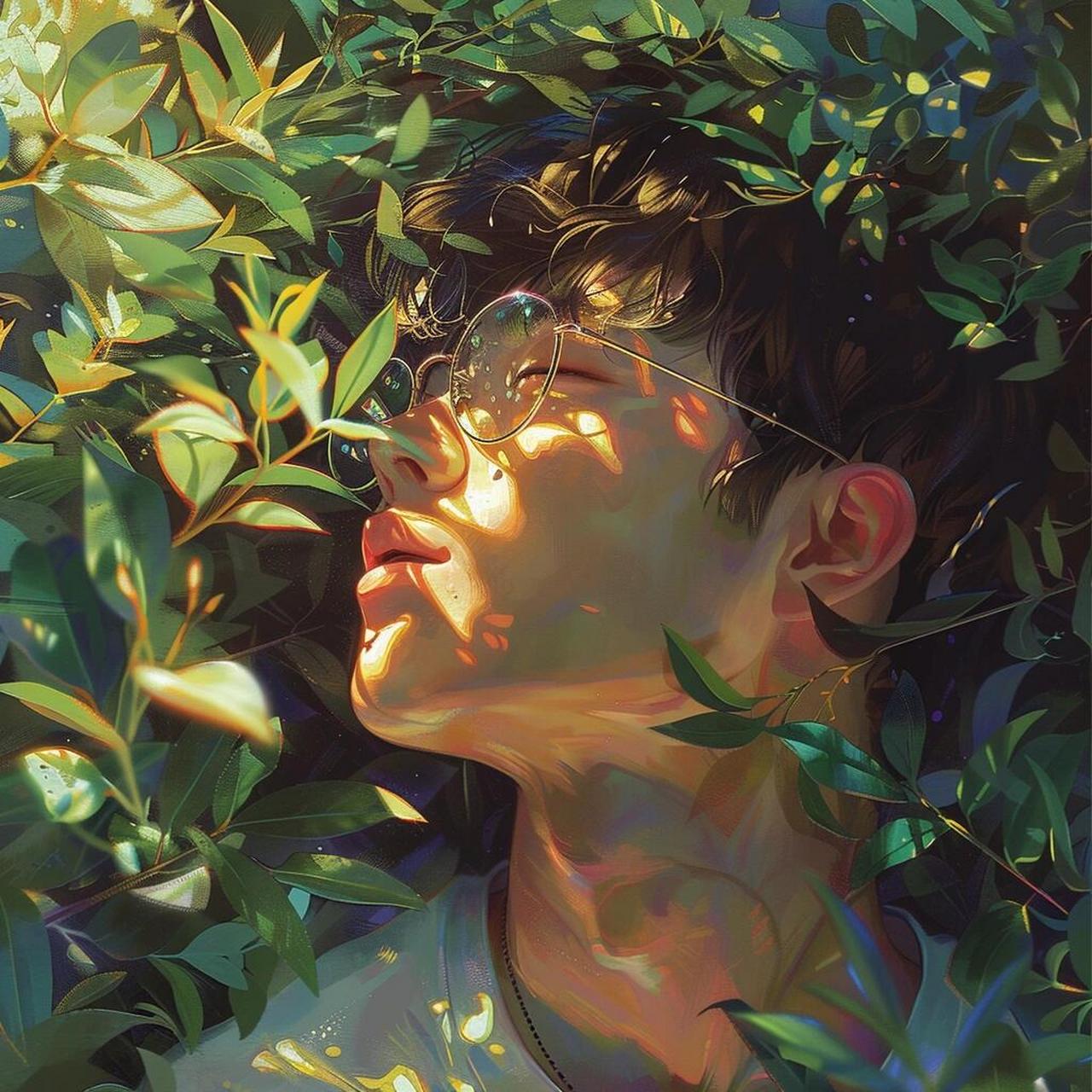 春天,阳光,与男孩