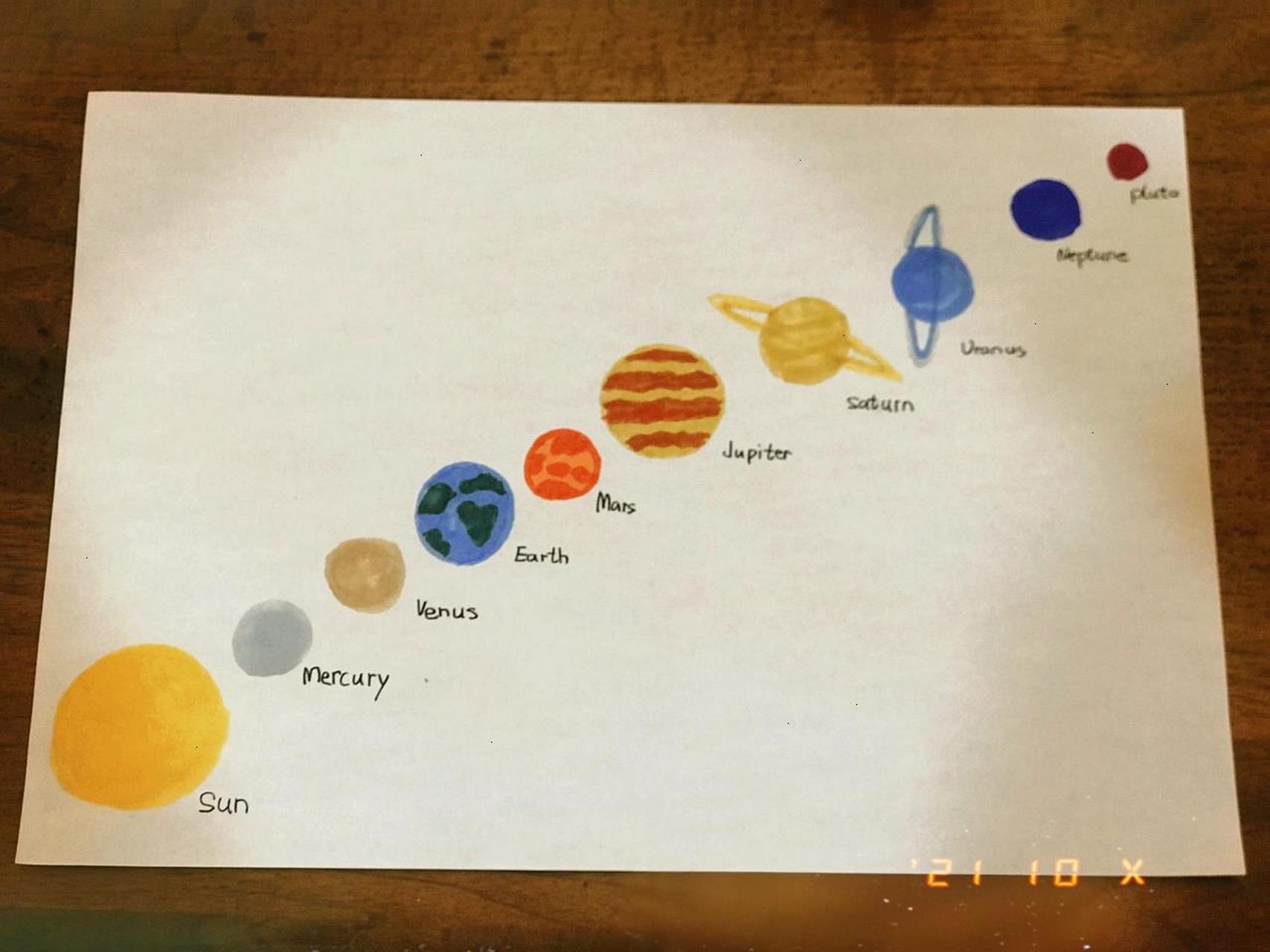 太阳系 八大行星 手绘 太阳系 八大行星 手绘