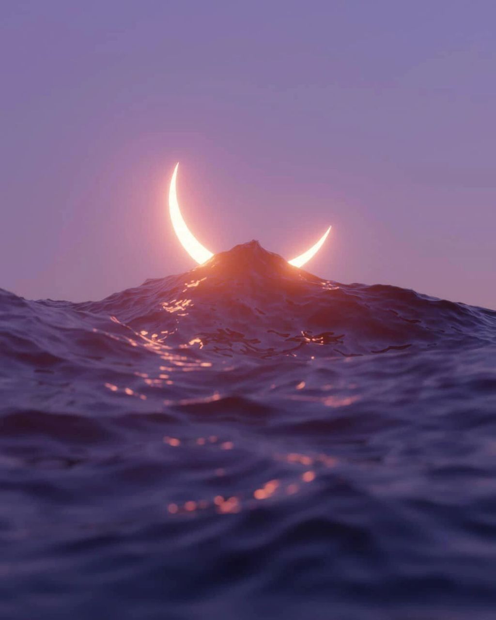 治愈系月光唯美意境图 在冗长的黑暗里,你是我唯一的光7315